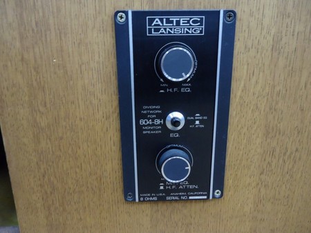 ALTEC　LANSING社製プロ用スタジオモニター　620Bシステムズ(604-8H)